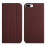Husă flip magnetică, pentru iPhone 7 Plus / 8 Plus - maro