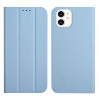 Husă flip magnetică, pentru iPhone 12 mini - albastru