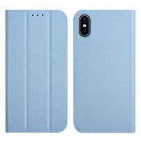 Husă flip magnetică, pentru iPhone XS Max - albastru