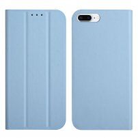 Husă flip magnetică, pentru iPhone 7 Plus / 8 Plus - albastru