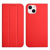 Husă flip magnetică, pentru iPhone 13 - roșu