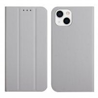 Husă flip magnetică, pentru iPhone 13 - gri