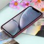 Carcasă din silicon cu suport de încărcare Magsafe pentru iPhone XR - vișiniu