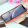 Carcasă din silicon cu suport de încărcare Magsafe pentru iPhone XR - portocaliu