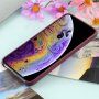 Carcasă din silicon cu suport de încărcare Magsafe pentru iPhone XS Max - vișiniu