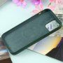 Carcasă din silicon cu suport de încărcare Magsafe pentru iPhone 11 Pro Max - verde închis