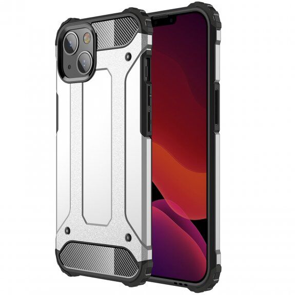 Carcasă Super rezistentă "Armor", pentru iPhone 13 mini - argintiu