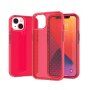 Husă de protecție transparentă cu model pentru iPhone 13 Pro - roșu