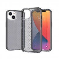 Husă de protecție transparentă cu model pentru iPhone 13 mini - negru