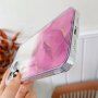 Carcasă din marmură rezistentă la zgârieturi pentru iPhone 13 Pro - albastru deschis