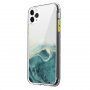 Carcasă din marmură rezistentă la zgârieturi pentru iPhone 11 Pro - turcoaz
