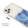 Carcasă din marmură rezistentă la zgârieturi pentru iPhone 12 mini - albastru deschis