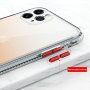 Carcasă din marmură rezistentă la zgârieturi pentru iPhone 11 - albastru deschis