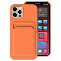 Husă cu buzunar de carduri pentru iPhone 11 Pro - portocaliu