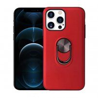 Husă cu funcţia de suport și suport magnetic pentru iPhone 13 Pro - roșu