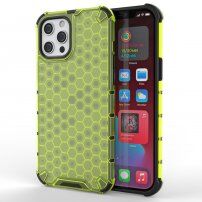 Carcasă cu structură de fagure pentru iPhone 13 Pro Max - verde
