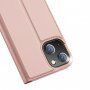 DUX DUCIS husă tip flip pentru iPhone 13 mini - roz-auriu