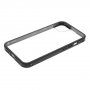 Husă cu cadru metalic și sticlă securizată pentru iPhone 13 - negru