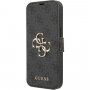 Guess 4G Metal Logo carcasă flip pentru iPhone 13 - gri