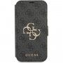 Guess 4G Metal Logo carcasă flip pentru iPhone 13 - gri