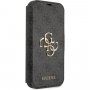 Guess 4G Metal Logo carcasă flip pentru iPhone 13 - gri