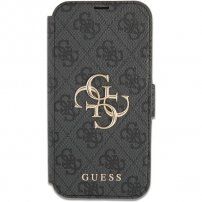 Guess 4G Metal Logo carcasă flip pentru iPhone 13 Pro - gri