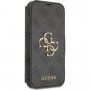 Guess 4G Metal Logo carcasă flip pentru iPhone 13 Pro - gri