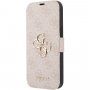 Guess 4G Metal Logo carcasă flip pentru iPhone 13 - roz