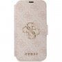 Guess 4G Metal Logo carcasă flip pentru iPhone 13 - roz