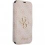 Guess 4G Metal Logo carcasă flip pentru iPhone 13 - roz
