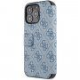 Guess 4G Metal Logo carcasă flip pentru iPhone 13 Pro - albastru