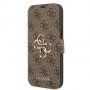 Guess 4G Metal Logo carcasă flip pentru iPhone 13 - maro