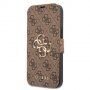 Guess 4G Metal Logo carcasă flip pentru iPhone 13 Pro - maro