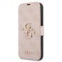 Guess 4G Metal Logo carcasă flip pentru iPhone 13 Pro - roz