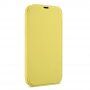 Carcasă tip portofel din silicon și piele PU pentru iPhone 13 - galbe