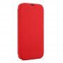 Carcasă tip portofel din silicon și piele PU pentru iPhone 13 mini - roșu