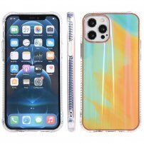 Husă de protecție rezistentă la impact cu model de acuarele pentru iPhone 13 - galben