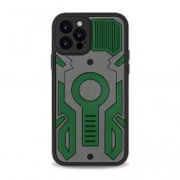 Husă rezistentă la șocuri cu model de camuflaj pentru iPhone 13 Pro Max - verde