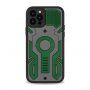 Husă rezistentă la șocuri cu model de camuflaj pentru iPhone 12 Pro - verde