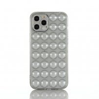 Husă de protecție cu buline pentru iPhone 13 Pro - gri