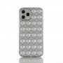 Husă de protecție cu buline pentru iPhone 13 Pro Max - gri