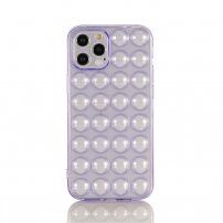 Husă de protecție cu buline pentru iPhone 13 Pro Max - violet