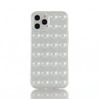 Husă de protecție cu buline pentru iPhone 13 Pro Max - transparent