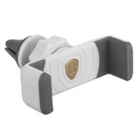 Suport pivotant 360° BASEUS, cu prindere pe grila de ventilare a automobilului, pentru dispozitive cu mărime de 3,5"-5,5" - alb