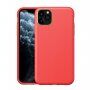Husă rezistentă la șocuri cu textură de piele pentru iPhone 11 Pro - roșu