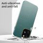 Husă rezistentă la șocuri cu textură de piele pentru iPhone 12 Pro Max - verde