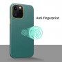 Husă rezistentă la șocuri cu textură de piele pentru iPhone 12 Pro Max - verde