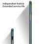 Husă rezistentă la șocuri cu textură de piele pentru iPhone 11 Pro - verde