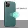 Husă rezistentă la șocuri cu textură de piele pentru iPhone 11 Pro - verde