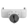 Suport pivotant 360° BASEUS, cu prindere pe grila de ventilare a automobilului, pentru dispozitive cu mărime de 3,5"-5,5" - alb